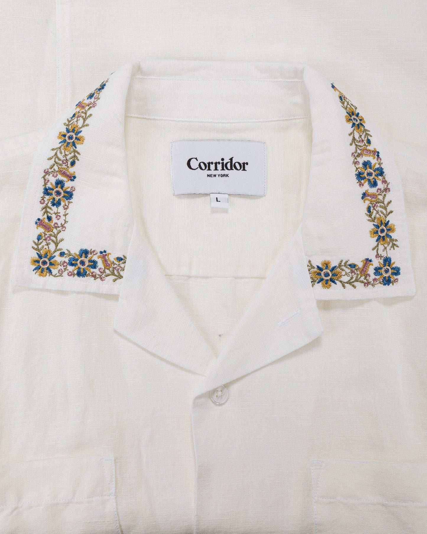 lost & found Corridor Corridor Harmony Embroidered SS White