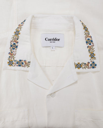 lost & found Corridor Corridor Harmony Embroidered SS White