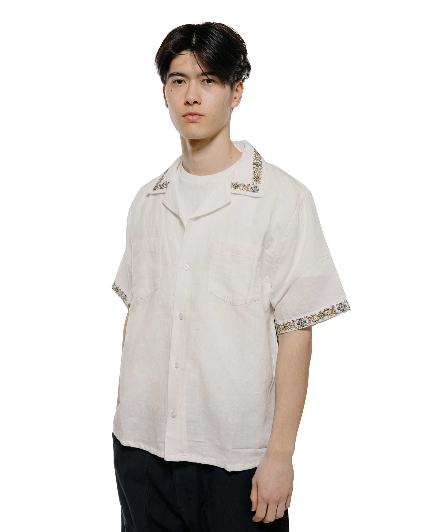lost & found Corridor Corridor Harmony Embroidered SS White