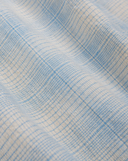 lost & found Corridor Corridor Linen Plaid SS Light Blue