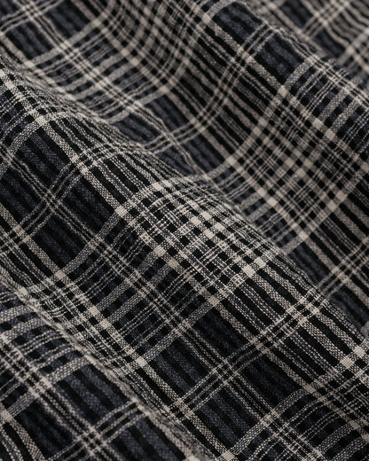 lost & found Corridor Corridor Plaid Seersucker SS Black