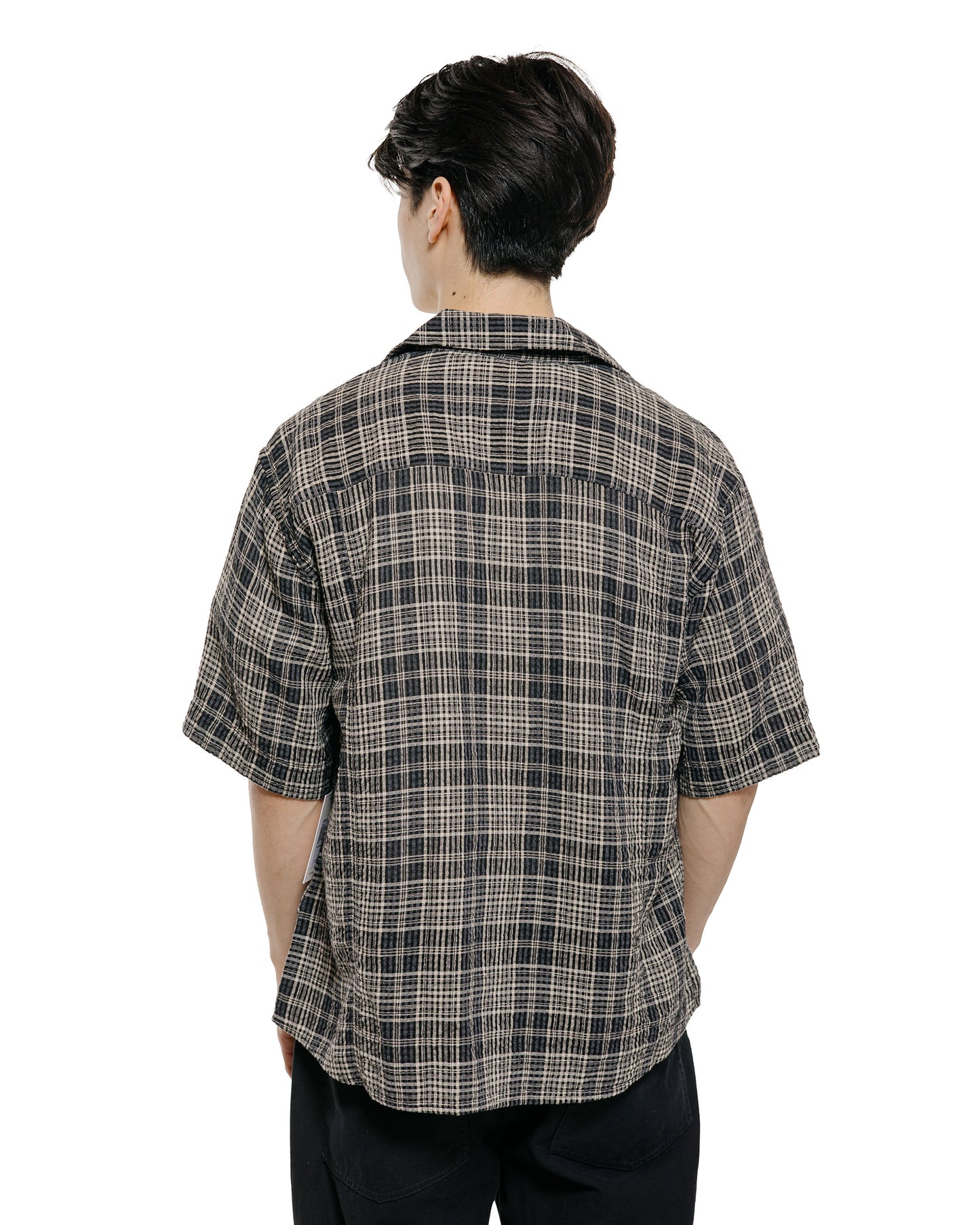 lost & found Corridor Corridor Plaid Seersucker SS Black
