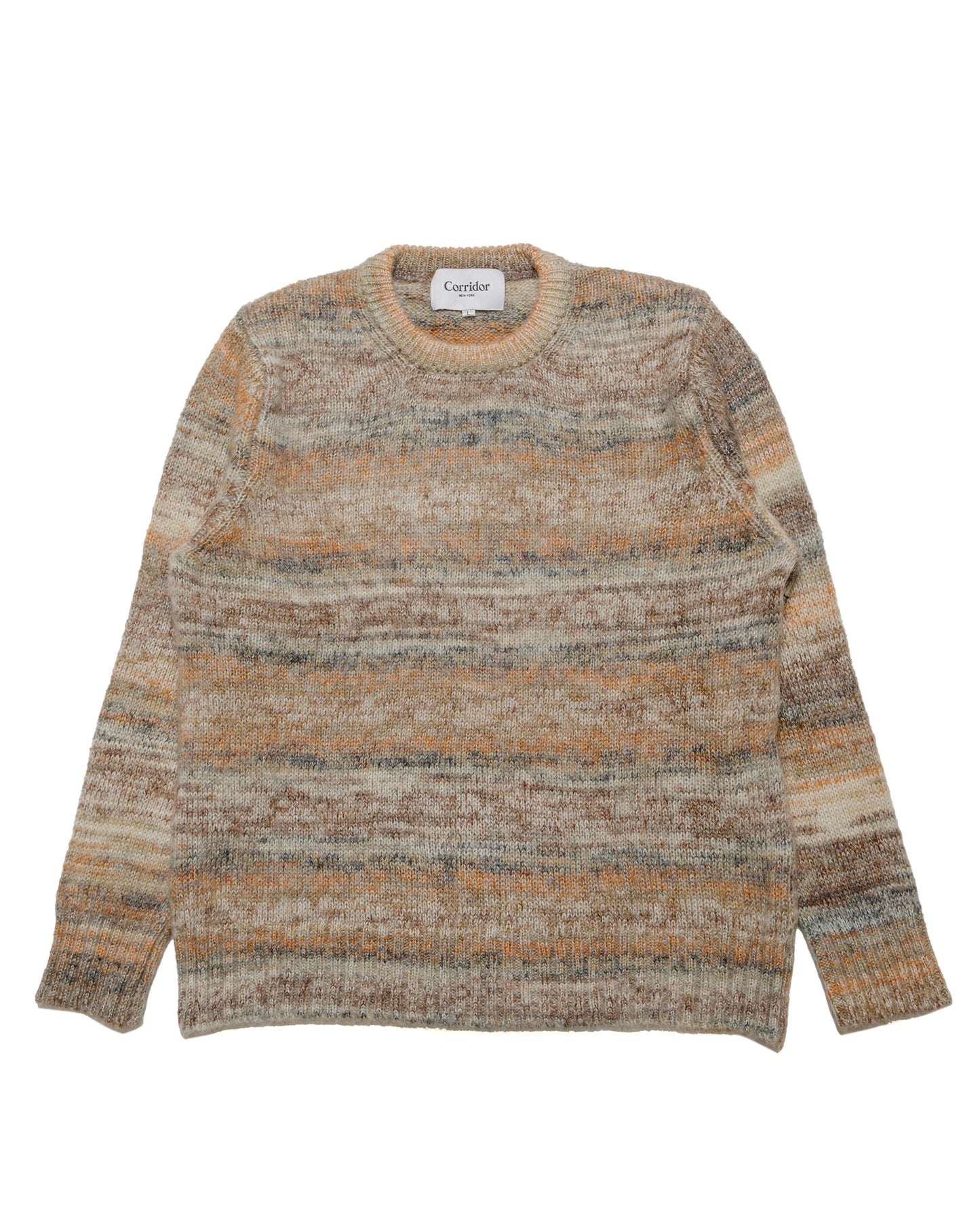 lost & found Corridor Corridor Space Dye Mohair Crewneck Natural