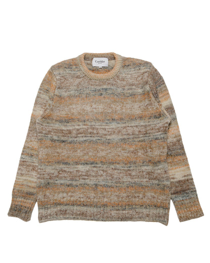 lost & found Corridor Corridor Space Dye Mohair Crewneck Natural