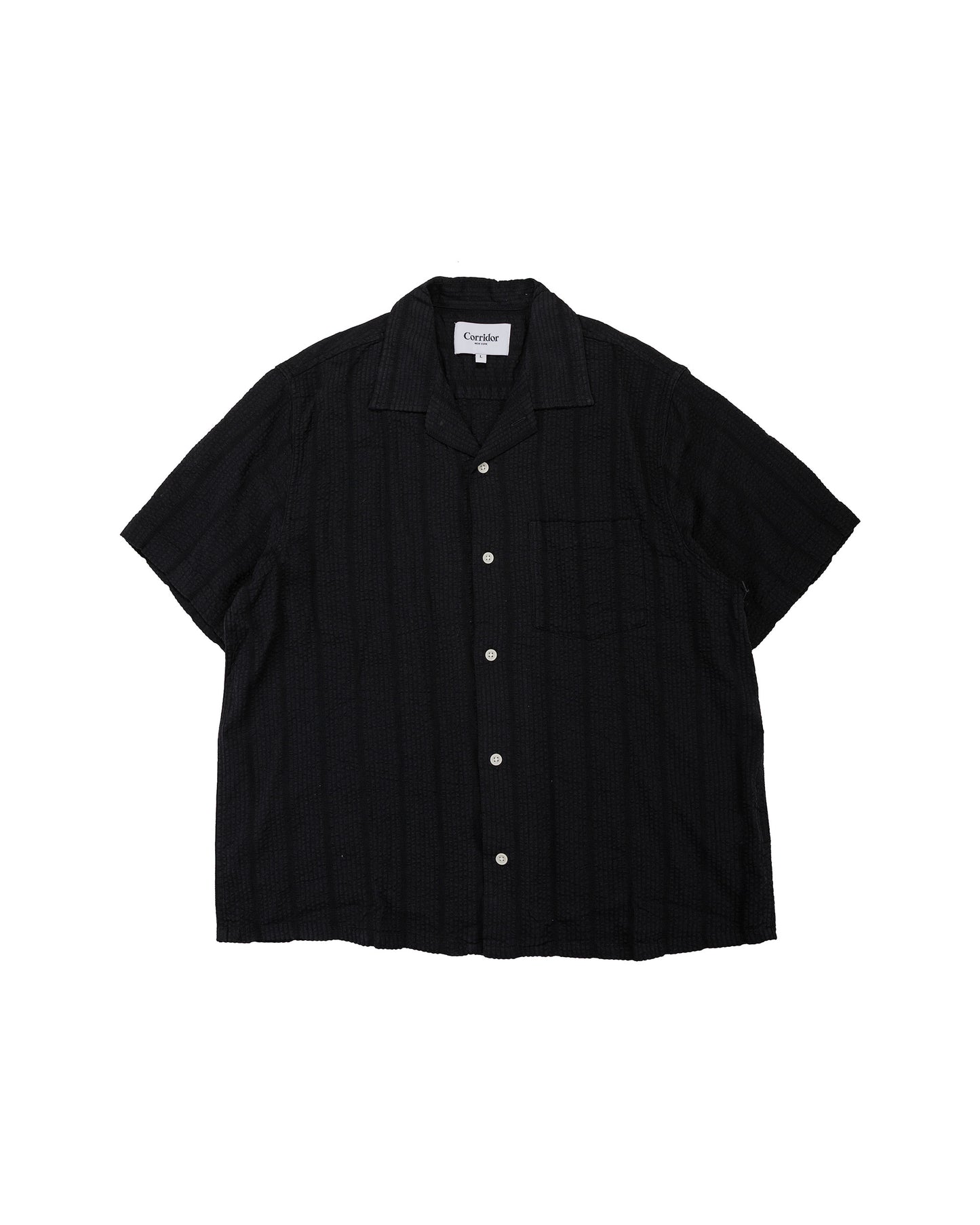 lost & found Corridor Corridor Striped Seersucker SS Black