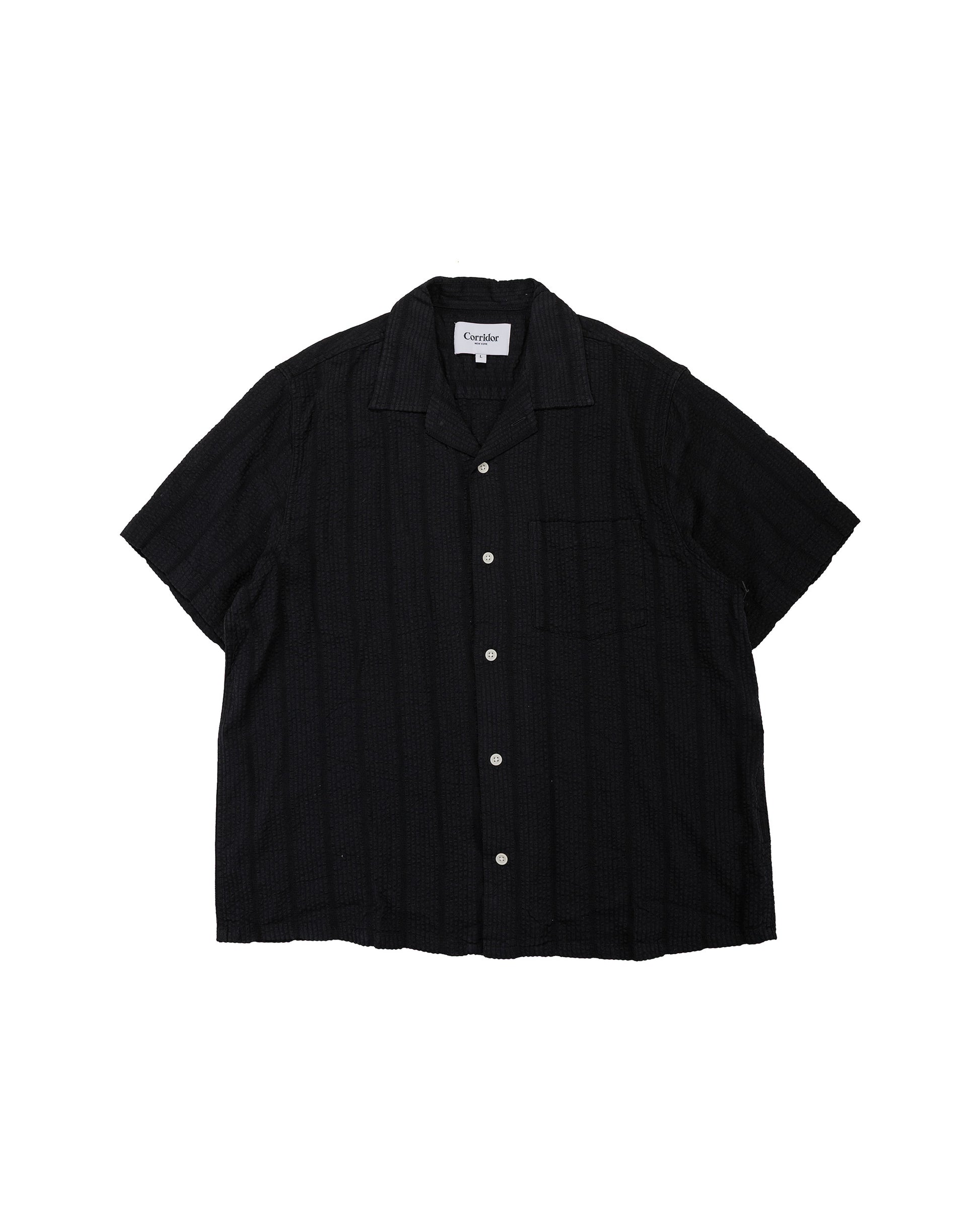 lost & found Corridor Corridor Striped Seersucker SS Black
