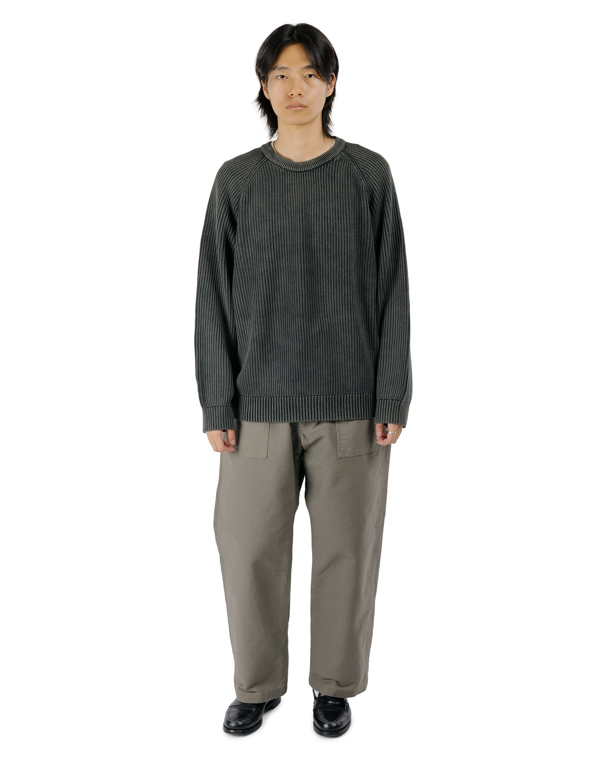 Corridor Washed Cotton Crewneck Grey
