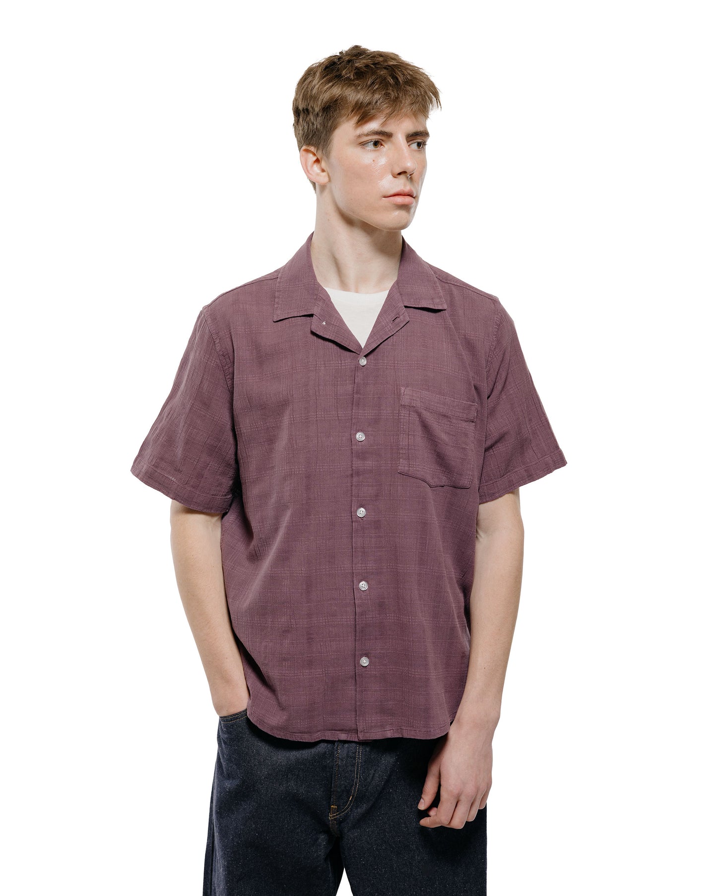 lost & found Corridor Corridor Washed Dobby SS Purple