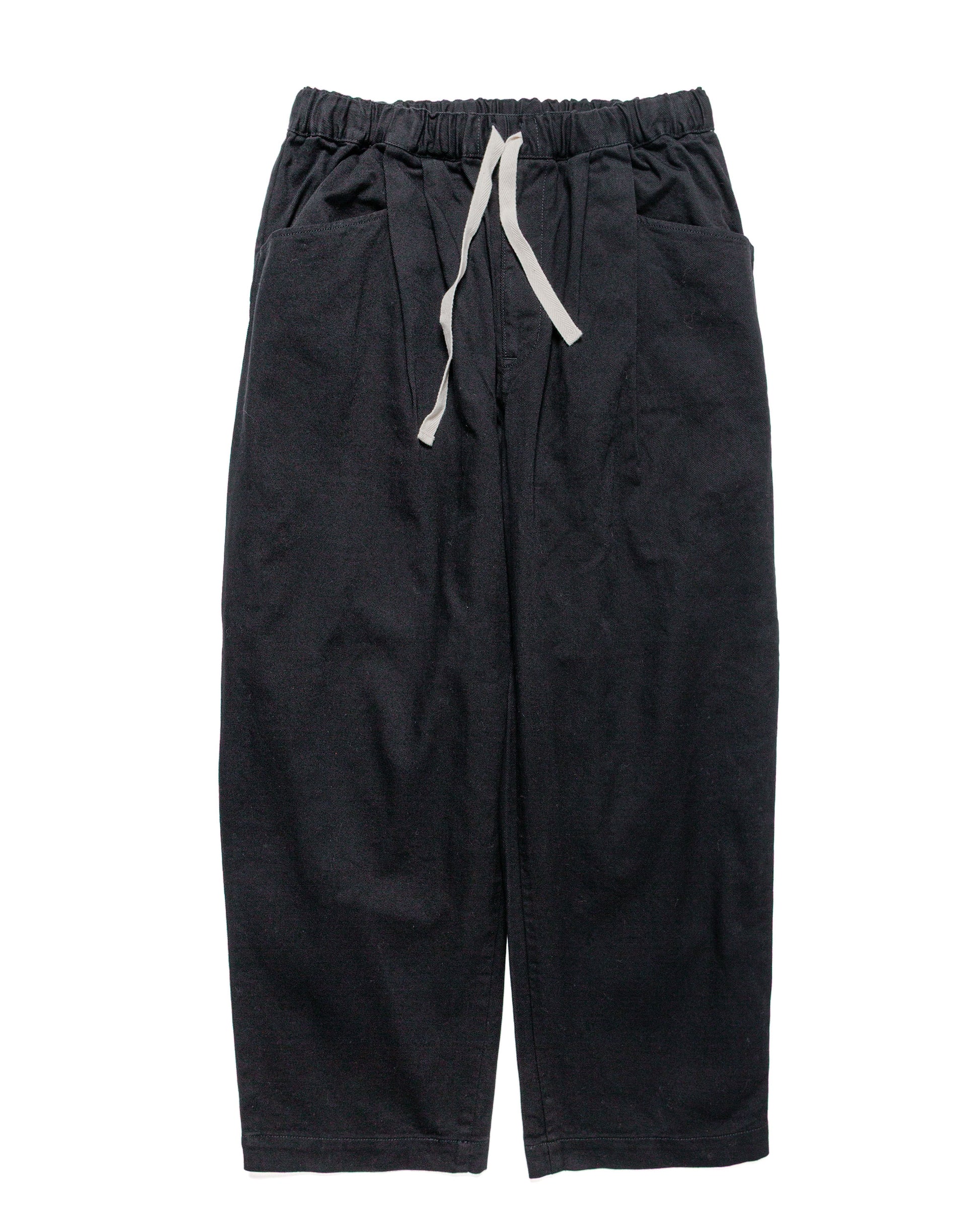lost & found Danton Danton 10/- Loose Chino Tuck Pants Black
