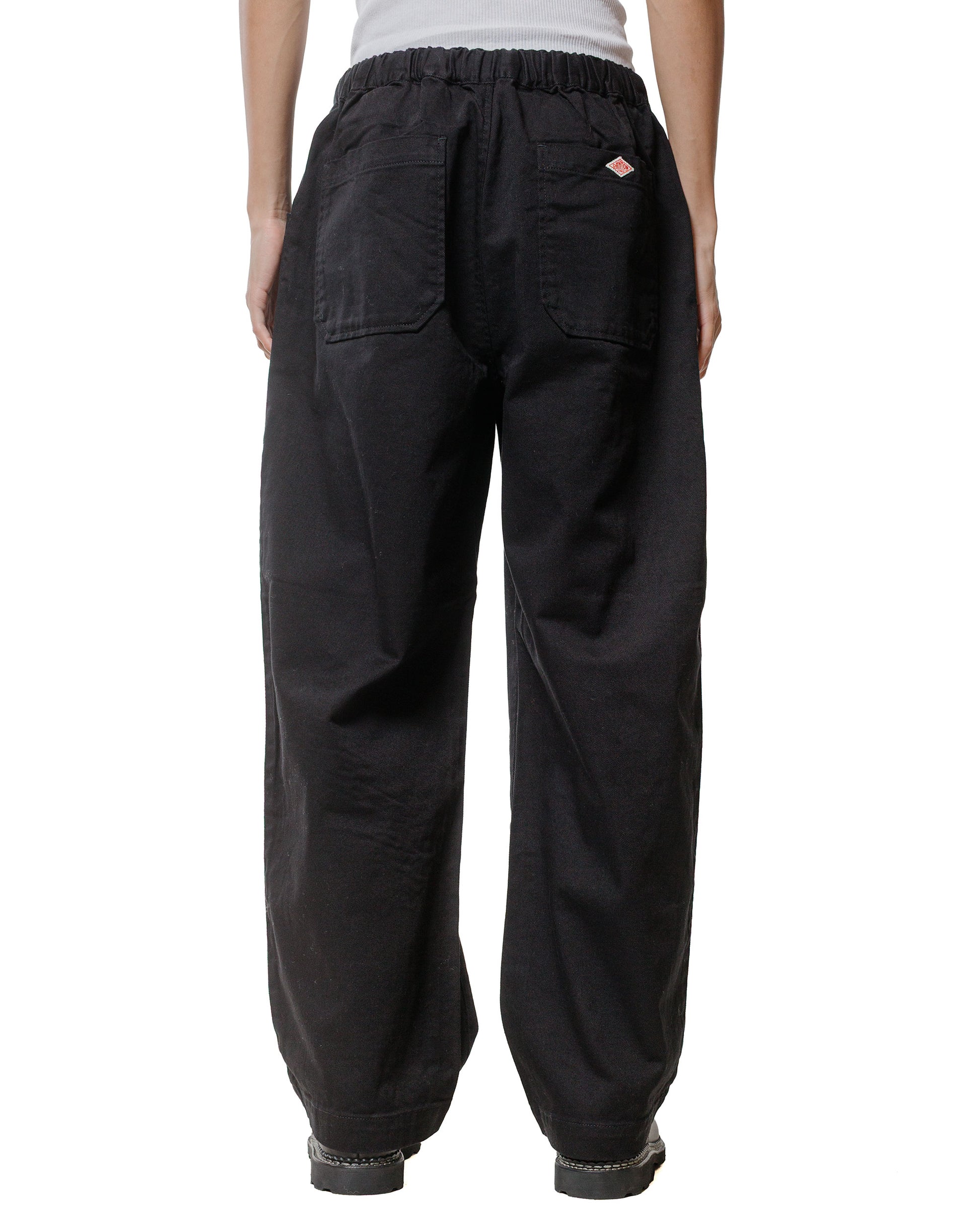 lost & found Danton Danton 10/- Loose Chino Tuck Pants Black