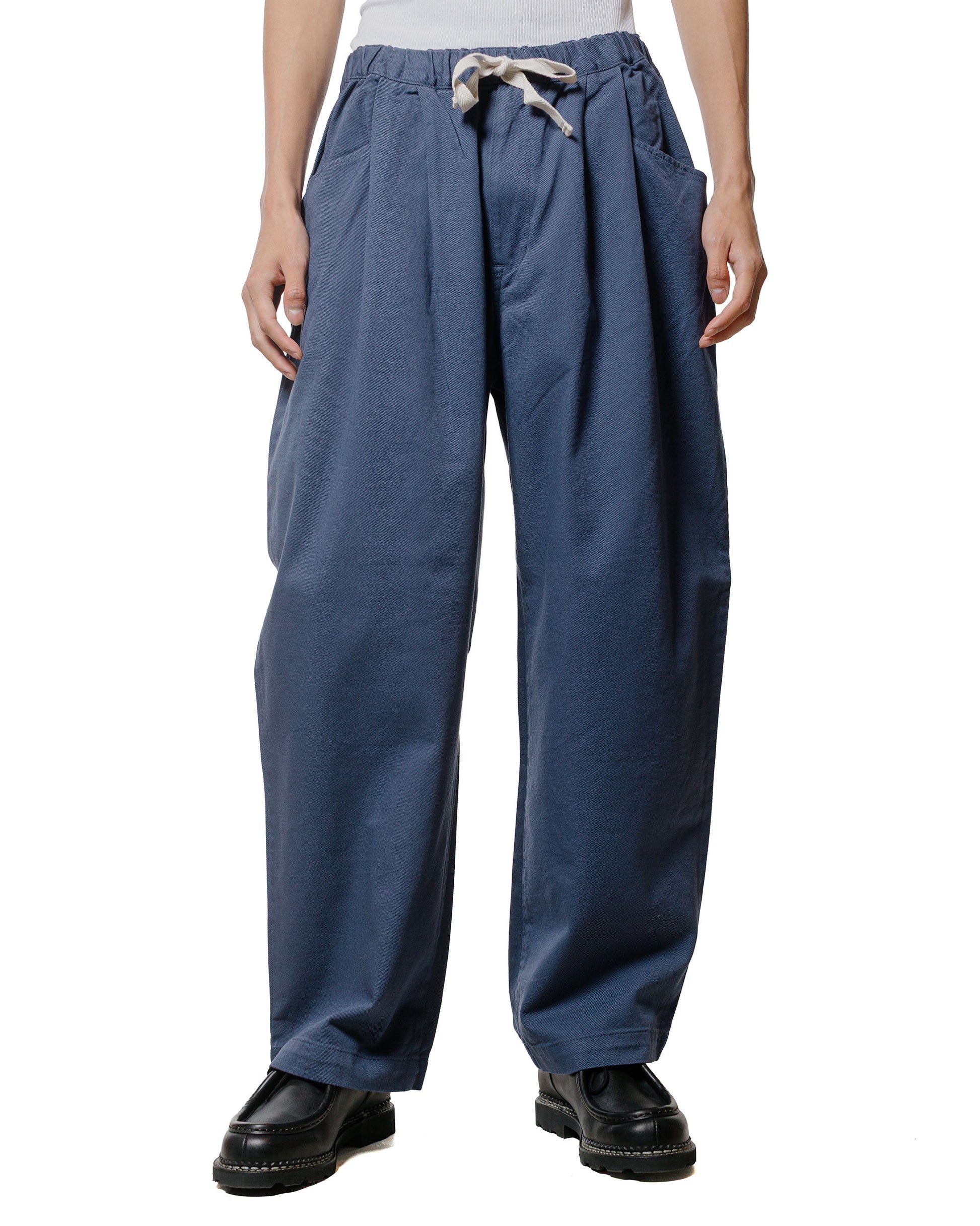 lost & found Danton Danton 10/- Loose Chino Tuck Pants Blue
