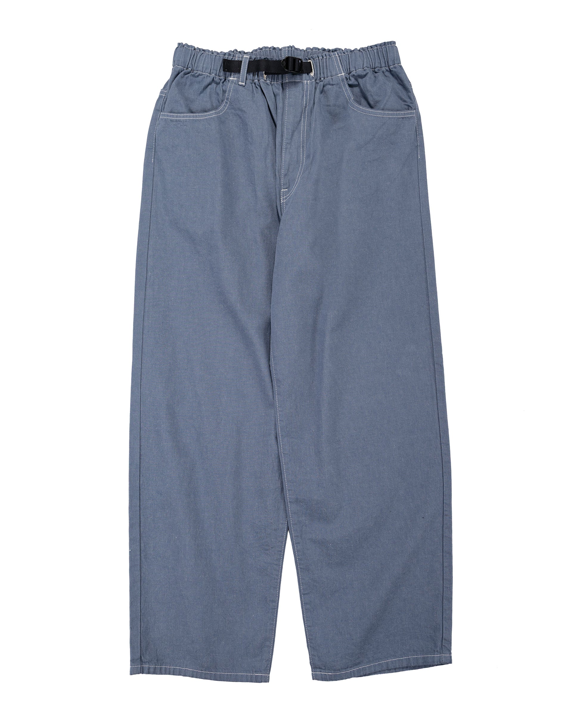 lost & found Danton Danton Colour Denim Tuck Belted Pant Blue