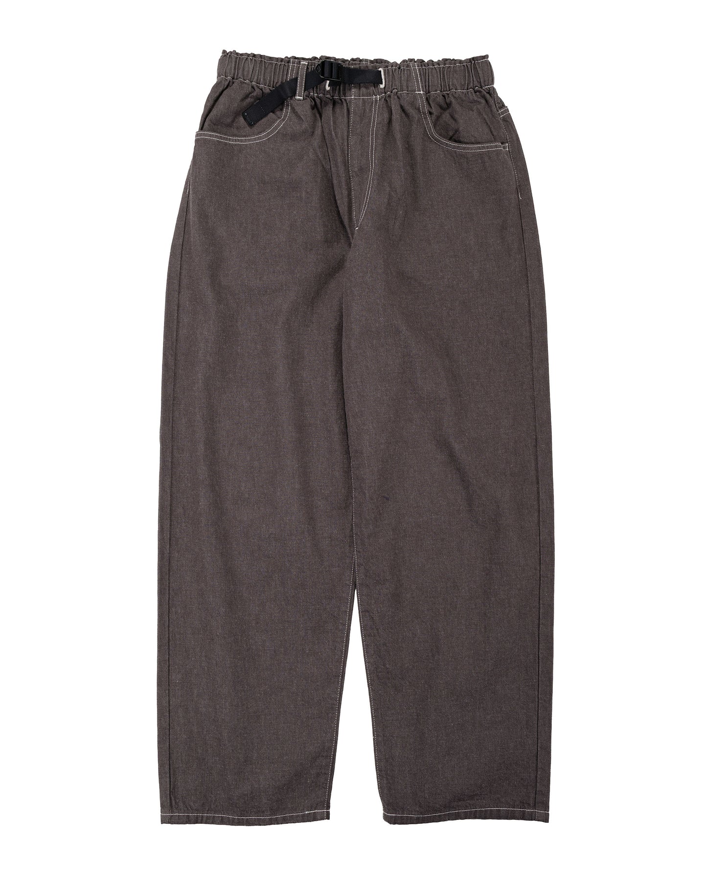 lost & found Danton Danton Colour Denim Tuck Belted Pant Charcoal