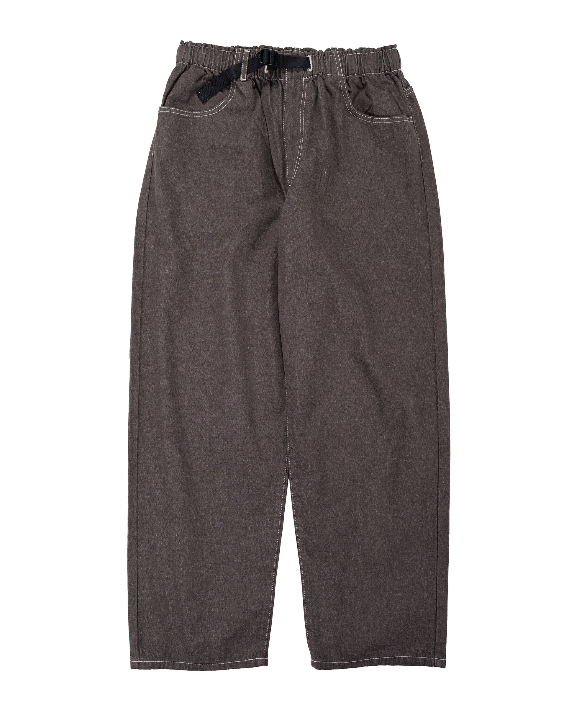 lost & found Danton Danton Colour Denim Tuck Belted Pant Charcoal