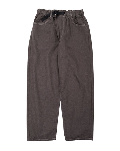 lost & found Danton Danton Colour Denim Tuck Belted Pant Charcoal