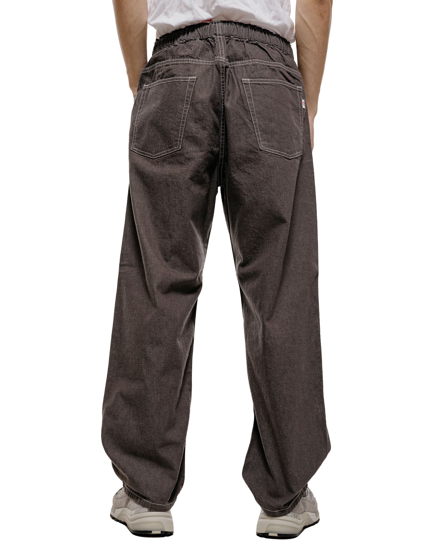lost & found Danton Danton Colour Denim Tuck Belted Pant Charcoal
