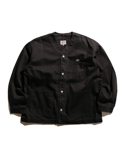 lost & found Danton Danton Katsuragi Collarless Jacket Charcoal Black