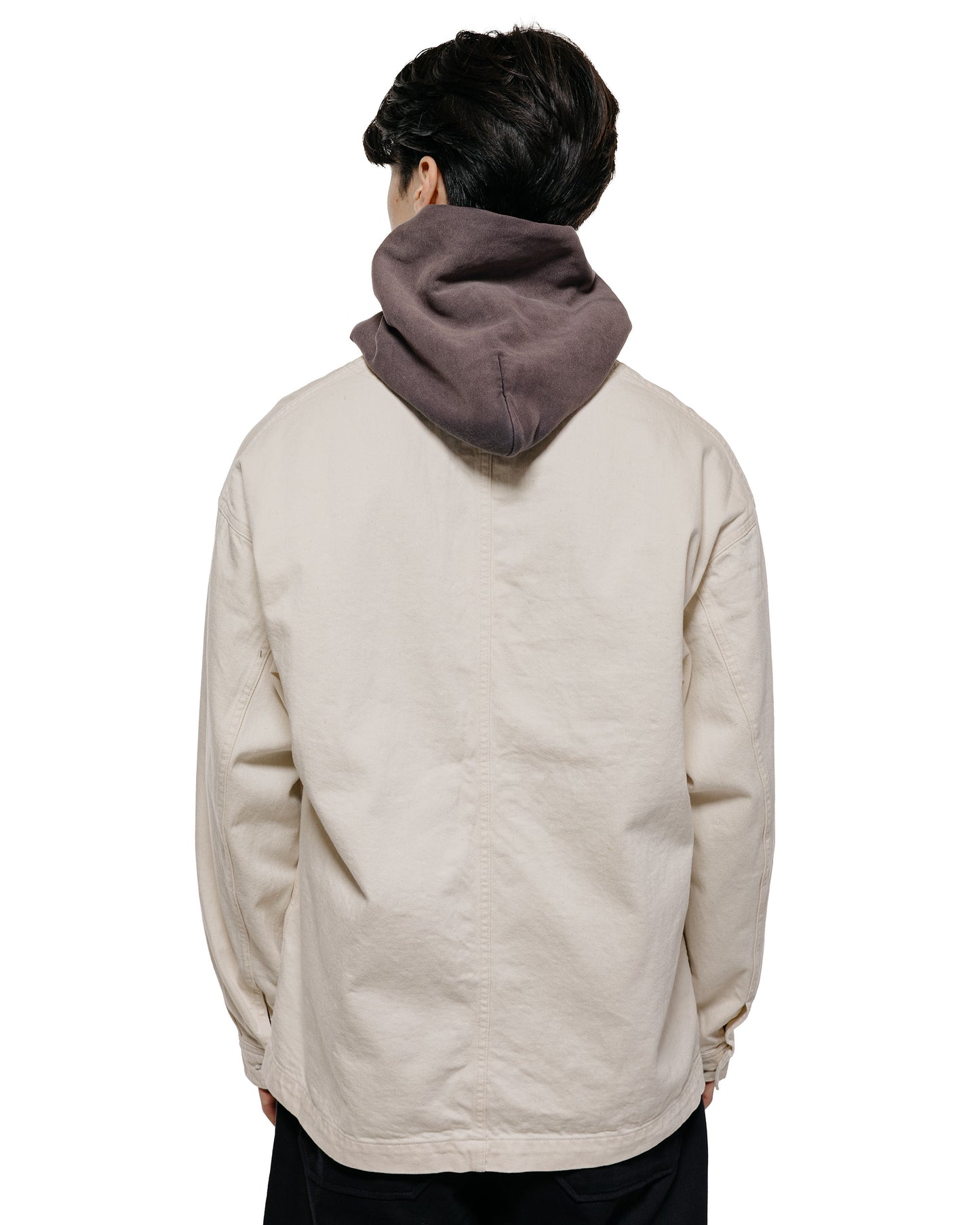 lost & found Danton Danton Katsuragi Collarless Jacket Ecru