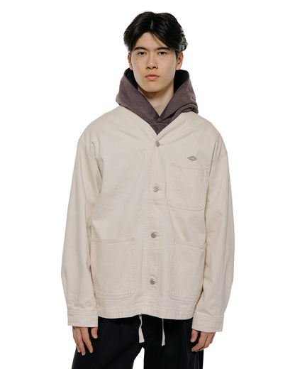 lost & found Danton Danton Katsuragi Collarless Jacket Ecru
