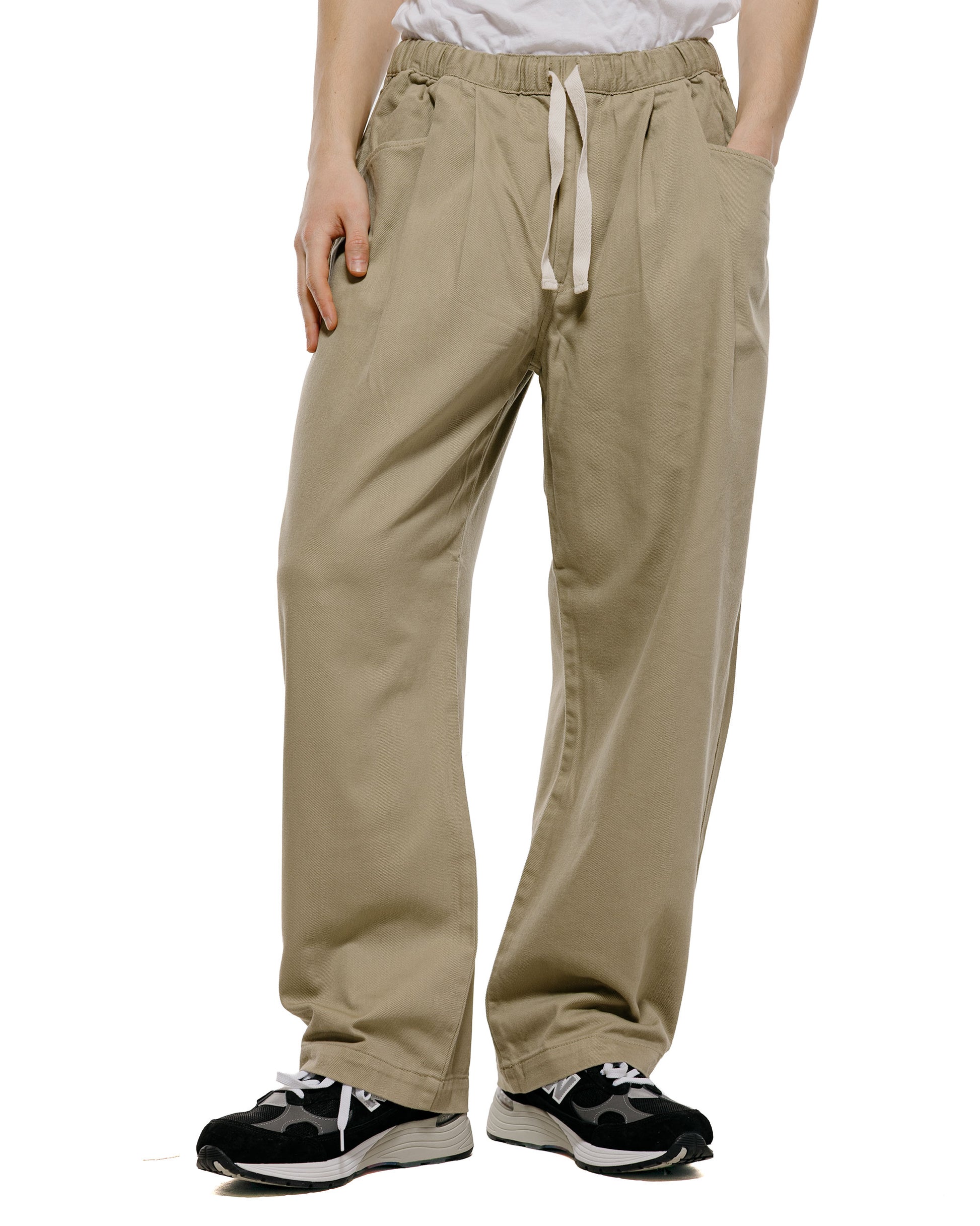 lost & found Danton Danton Loose Chino Cloth Tuck Pants Beige
