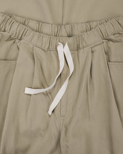 lost & found Danton Danton Loose Chino Cloth Tuck Pants Beige