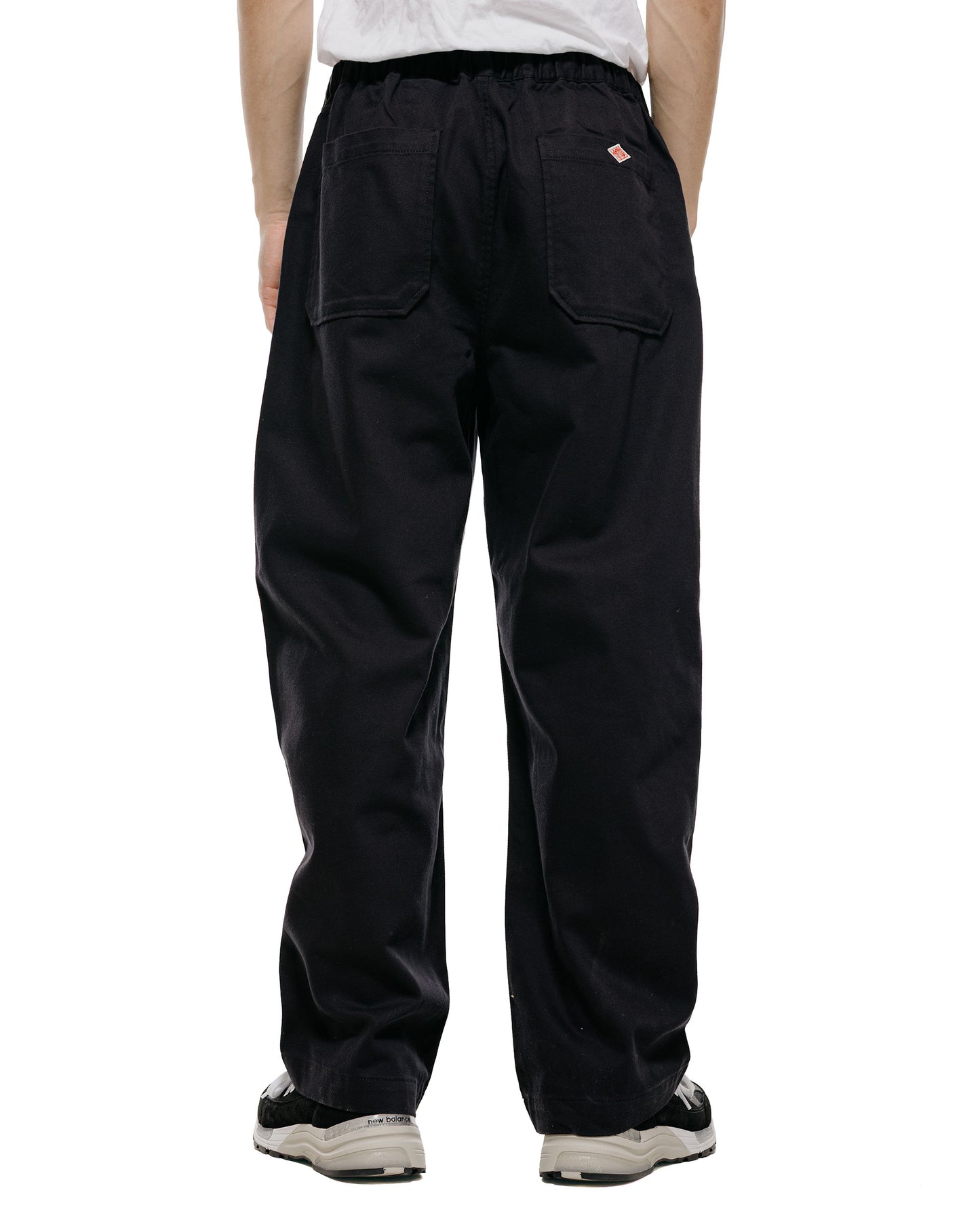 lost & found Danton Danton Loose Chino Cloth Tuck Pants Black