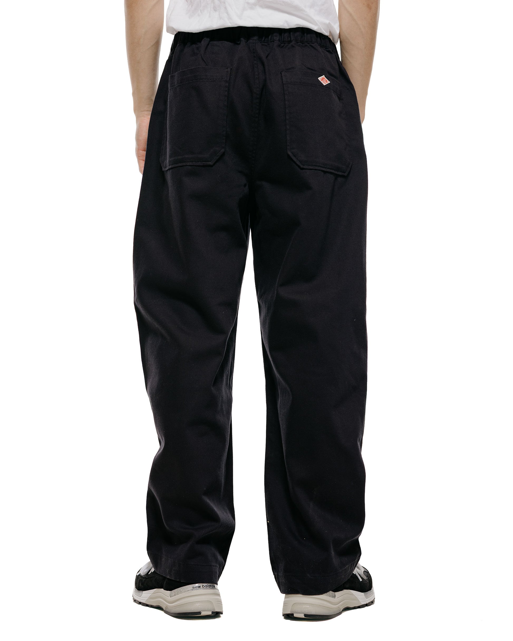 lost & found Danton Danton Loose Chino Cloth Tuck Pants Black
