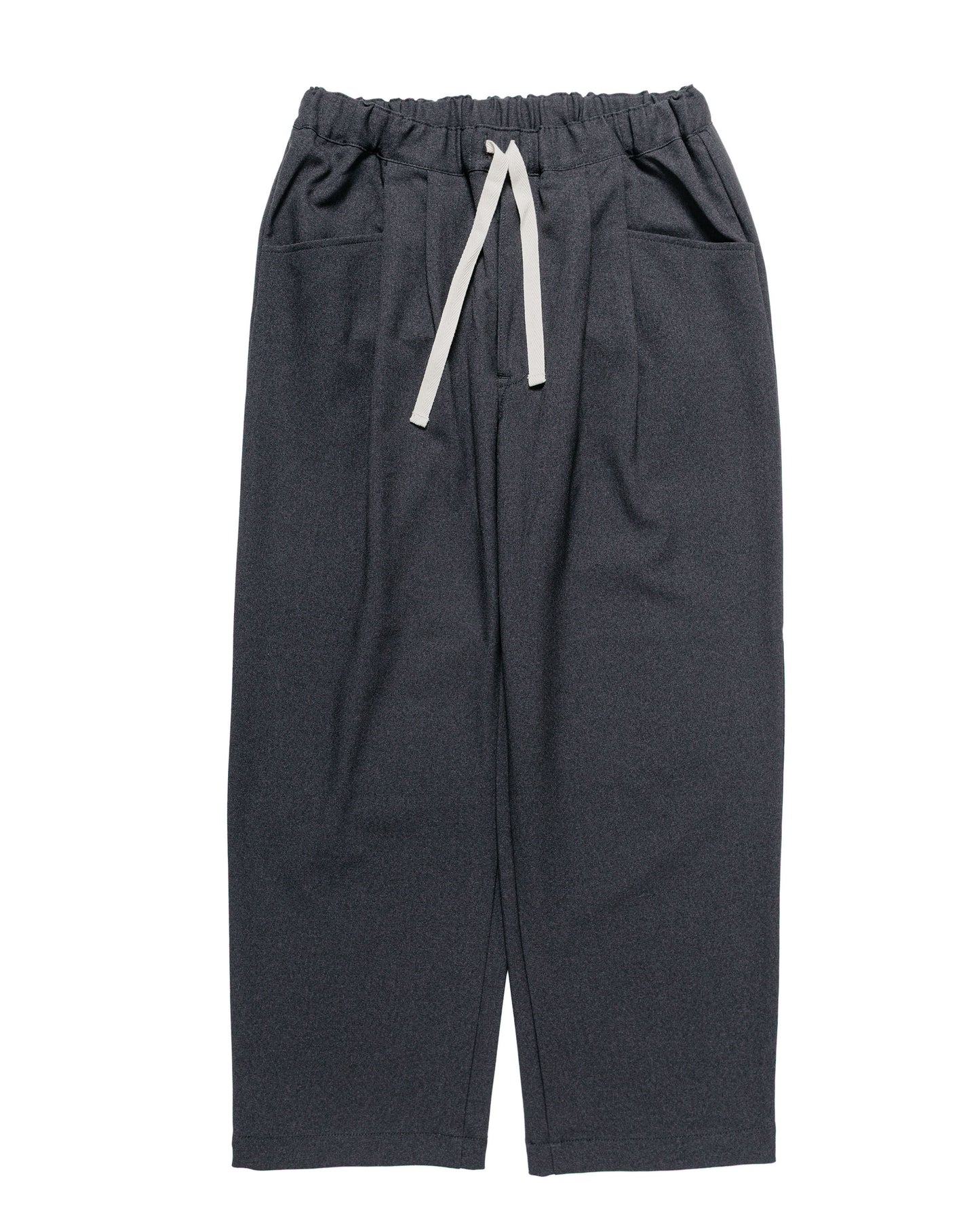 lost & found Danton Danton Polyester Flannel Tuck Pants Dark Green/Grey