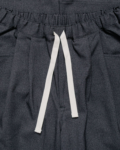 lost & found Danton Danton Polyester Flannel Tuck Pants Dark Green/Grey