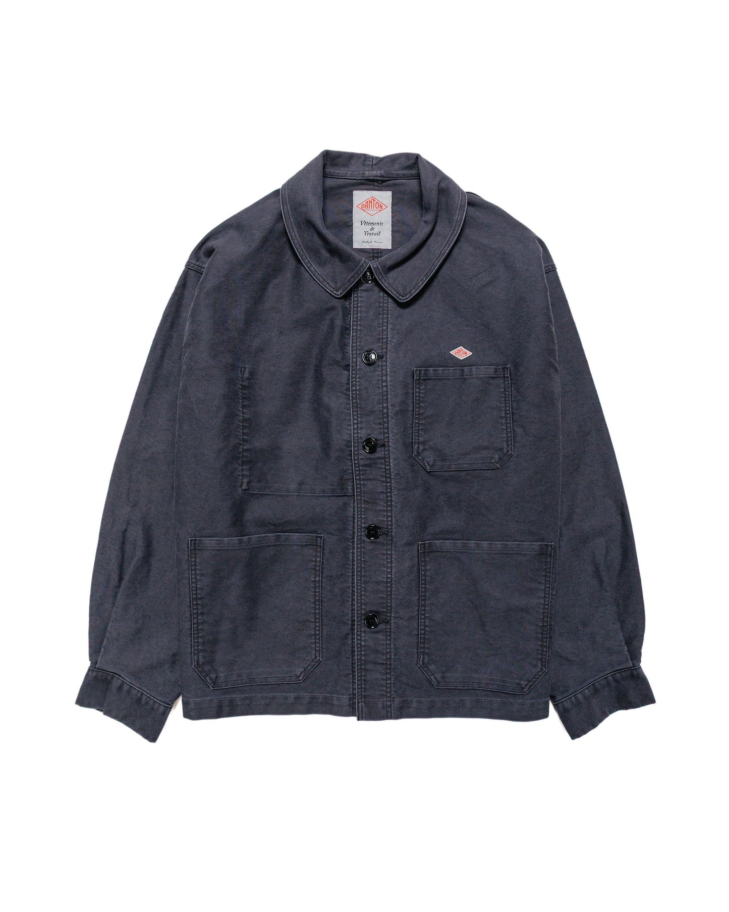 lost & found Danton Danton Sulfur Dye Heavy Moleskin Wide Coveralls Black
