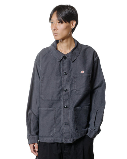 lost & found Danton Danton Sulfur Dye Heavy Moleskin Wide Coveralls Black