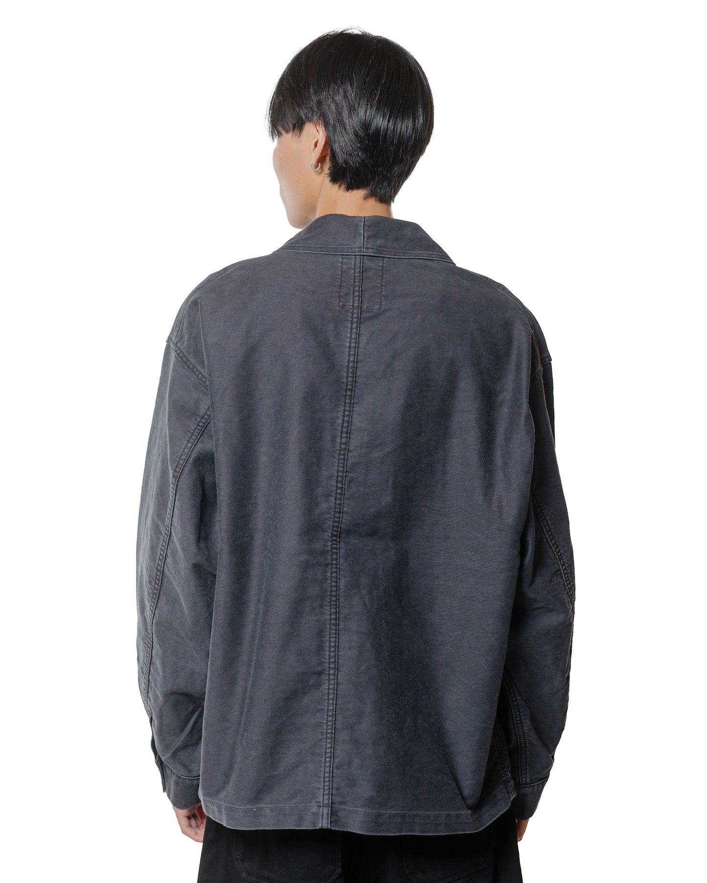 lost & found Danton Danton Sulfur Dye Heavy Moleskin Wide Coveralls Black