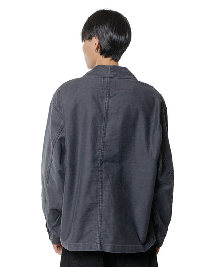 lost & found Danton Danton Sulfur Dye Heavy Moleskin Wide Coveralls Black