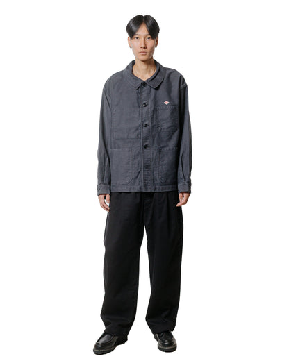 lost & found Danton Danton Sulfur Dye Heavy Moleskin Wide Coveralls Black