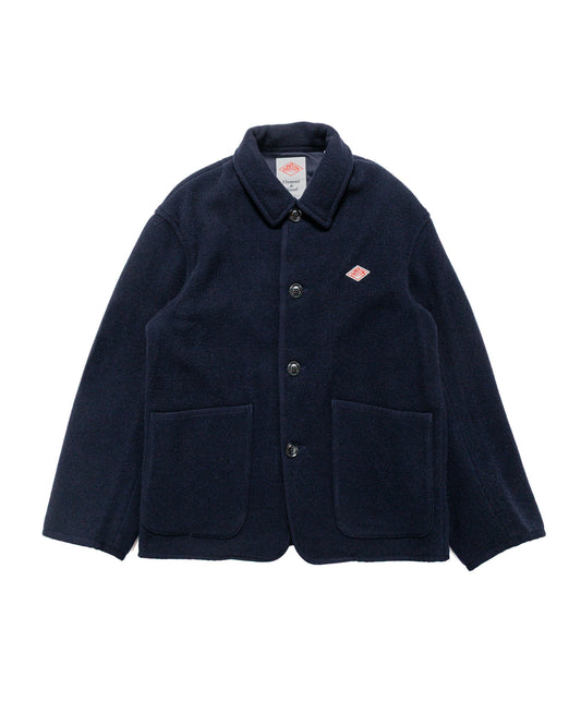lost & found Danton Danton Wool Light Pile Coveralls Jacket Navy
