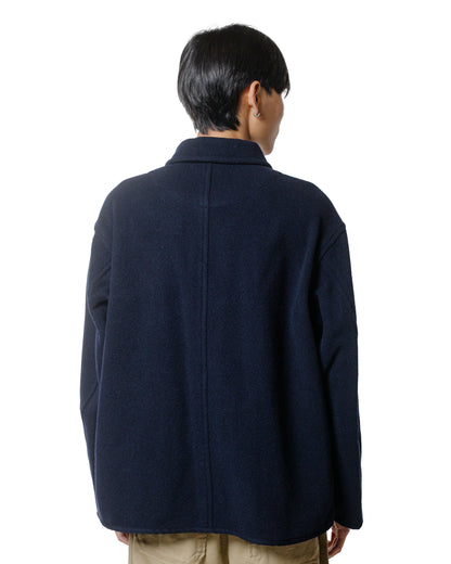 lost & found Danton Danton Wool Light Pile Coveralls Jacket Navy