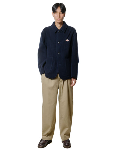lost & found Danton Danton Wool Light Pile Coveralls Jacket Navy