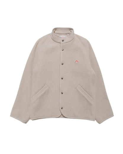 lost & found Danton Danton Wool Light Pile Stand Collar Jacket Raw Beige