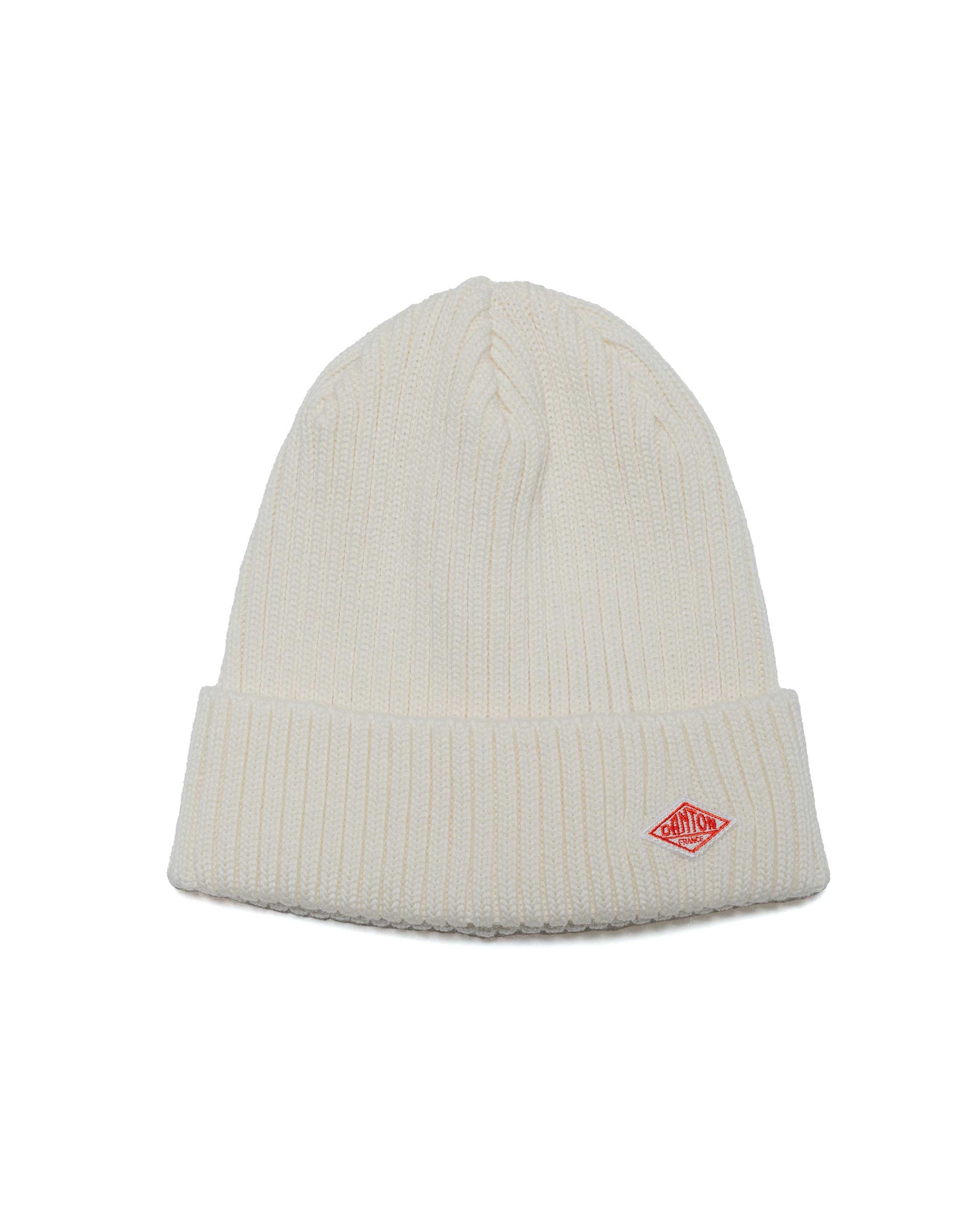 lost & found Danton Danton Wool Rib Knit Beanie Ivory