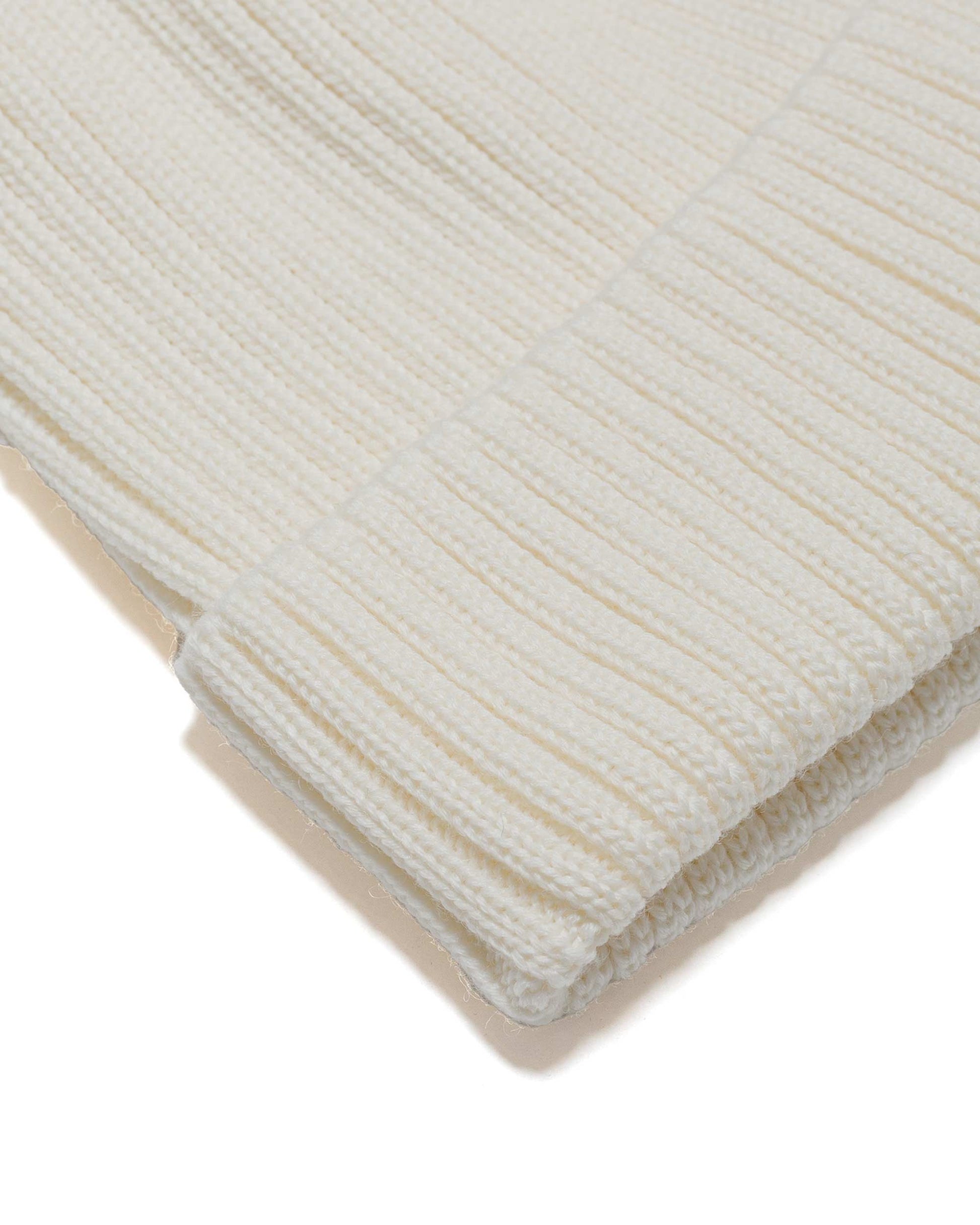 lost & found Danton Danton Wool Rib Knit Beanie Ivory