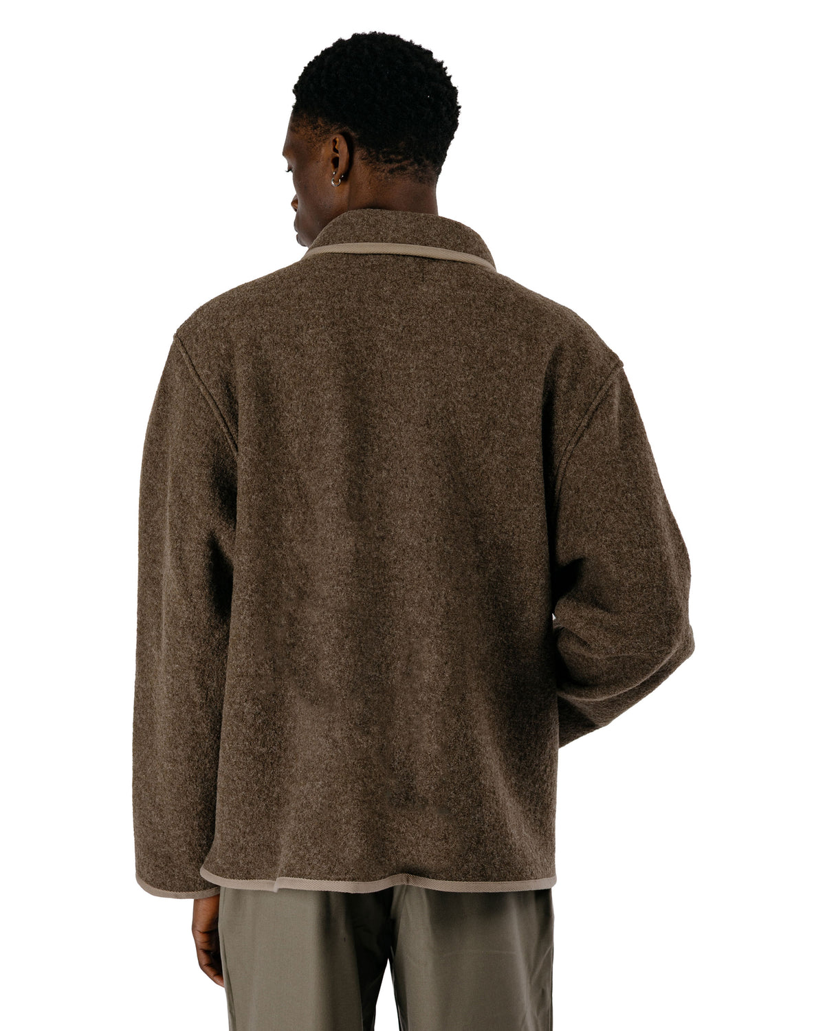 De Bonne Facture Alpine Jacket Boiled Wool Ash Brown