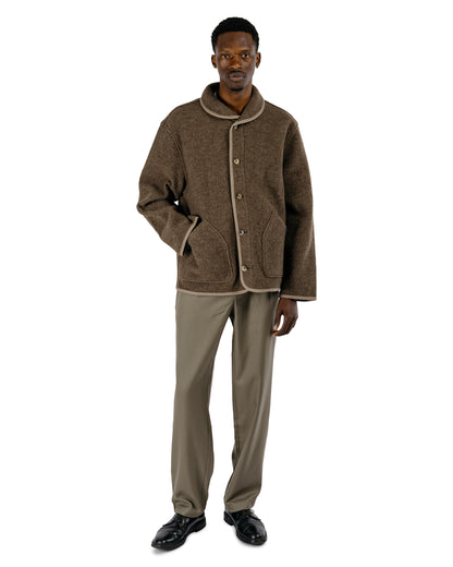 De Bonne Facture Alpine Jacket Boiled Wool Ash Brown