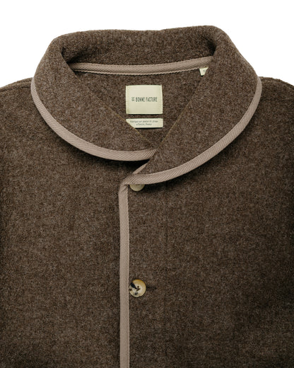 De Bonne Facture Alpine Jacket Boiled Wool Ash Brown