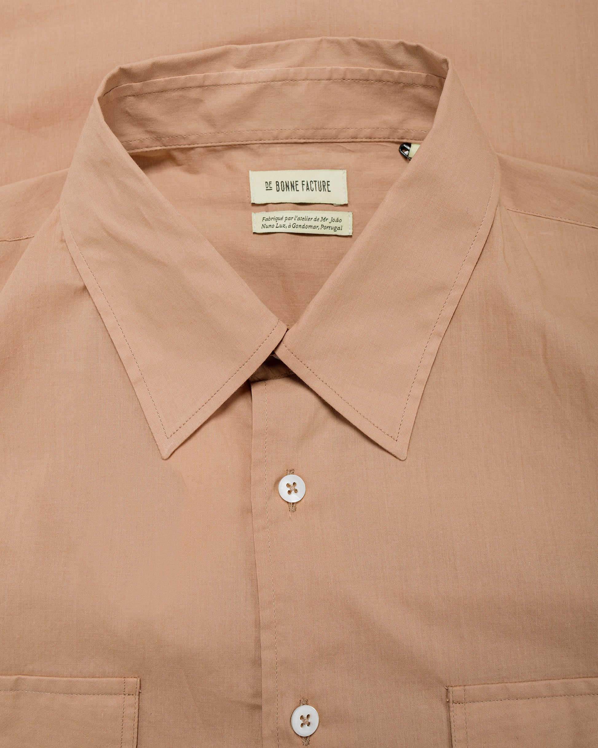 lost & found De Bonne Facture De Bonne Facture Artist Shirt Washed Cotton Voile Rosewood