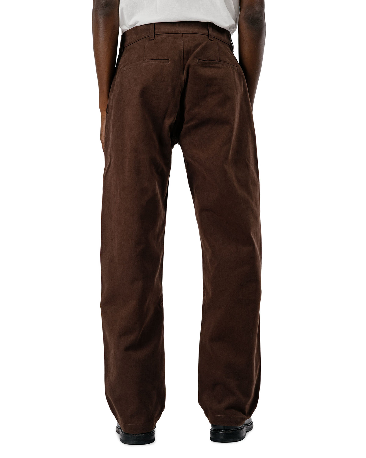 De Bonne Facture Balloon Trousers Heavy Cotton Drill Bark Brown