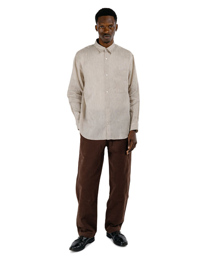 De Bonne Facture Balloon Trousers Heavy Cotton Drill Bark Brown