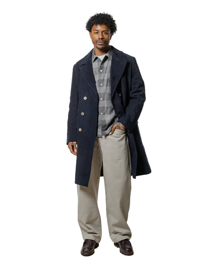 lost & found De Bonne Facture De Bonne Facture Camp Collar Japanese Cotton Grey Tartan