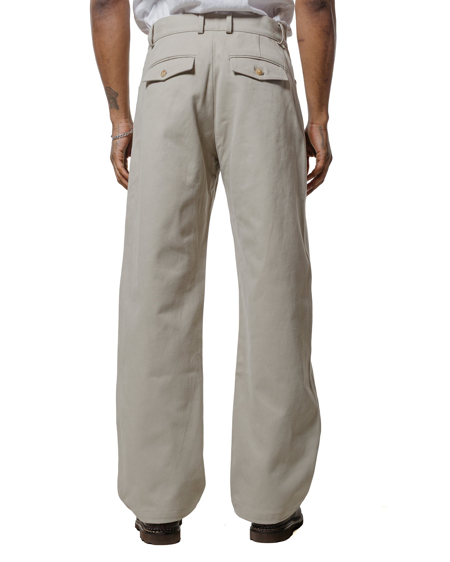 lost & found De Bonne Facture De Bonne Facture Gardian Trousers Heavy Cotton Drill Stone