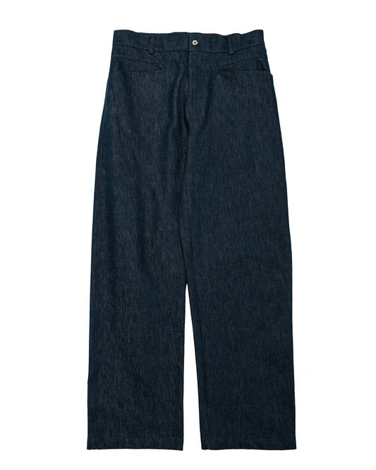 lost & found De Bonne Facture De Bonne Facture Gardian Trousers Organic French Cotton Denim Indigo