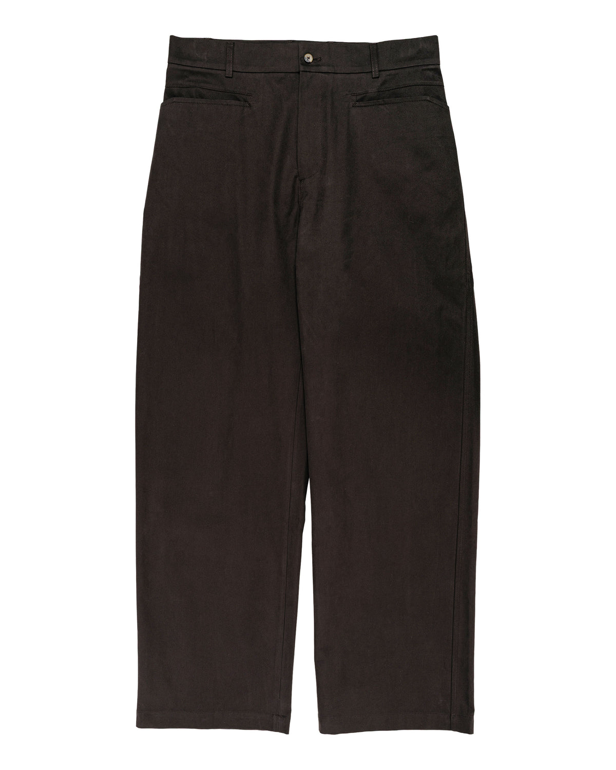 De Bonne Facture Gardian Trousers Soft Cotton Twill Chocolate